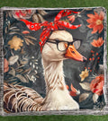 Handmade Duck Cushion – 16” x 16” – Includes Insert