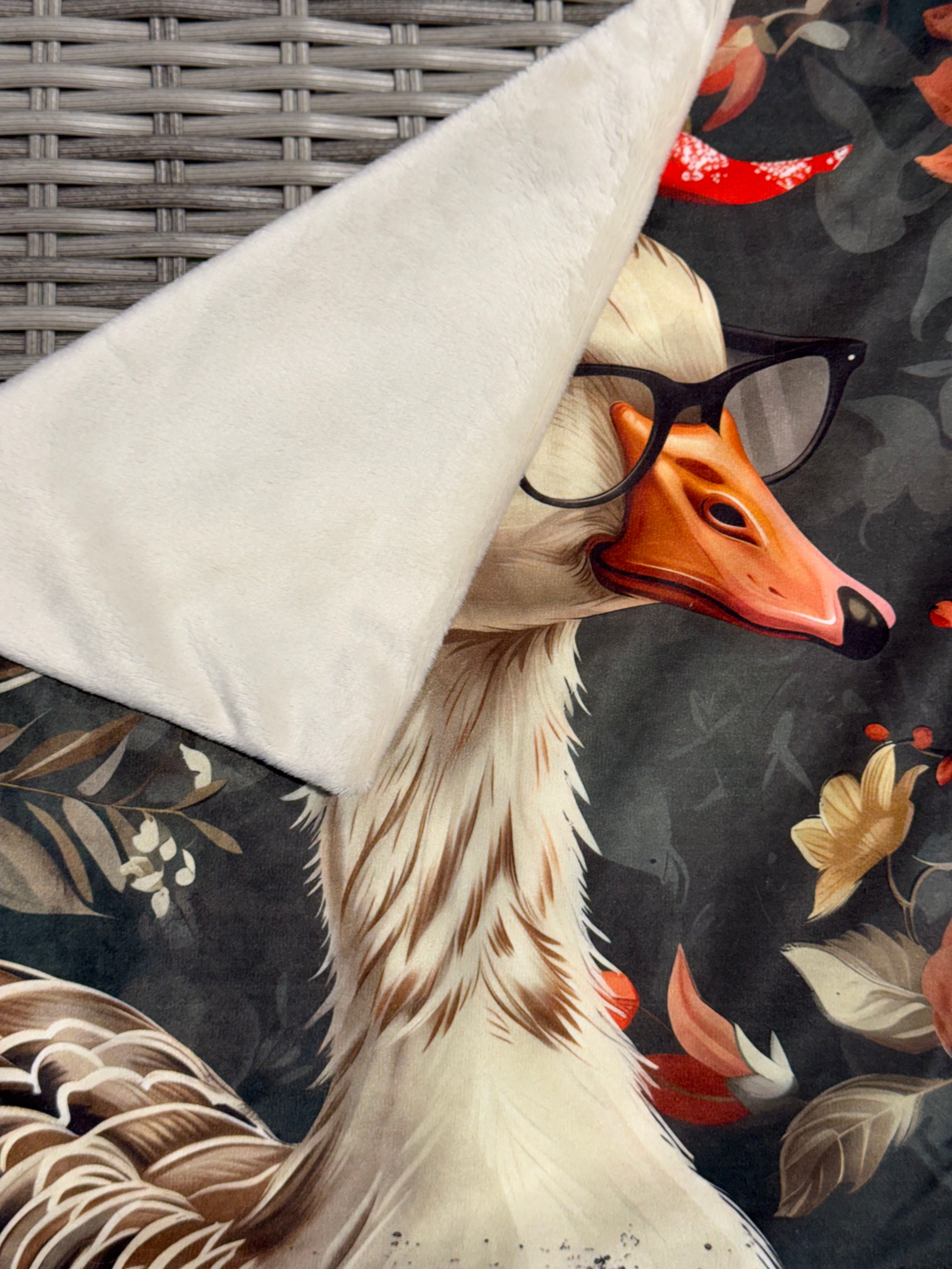 Handmade Duck Cushion – 16” x 16” – Includes Insert