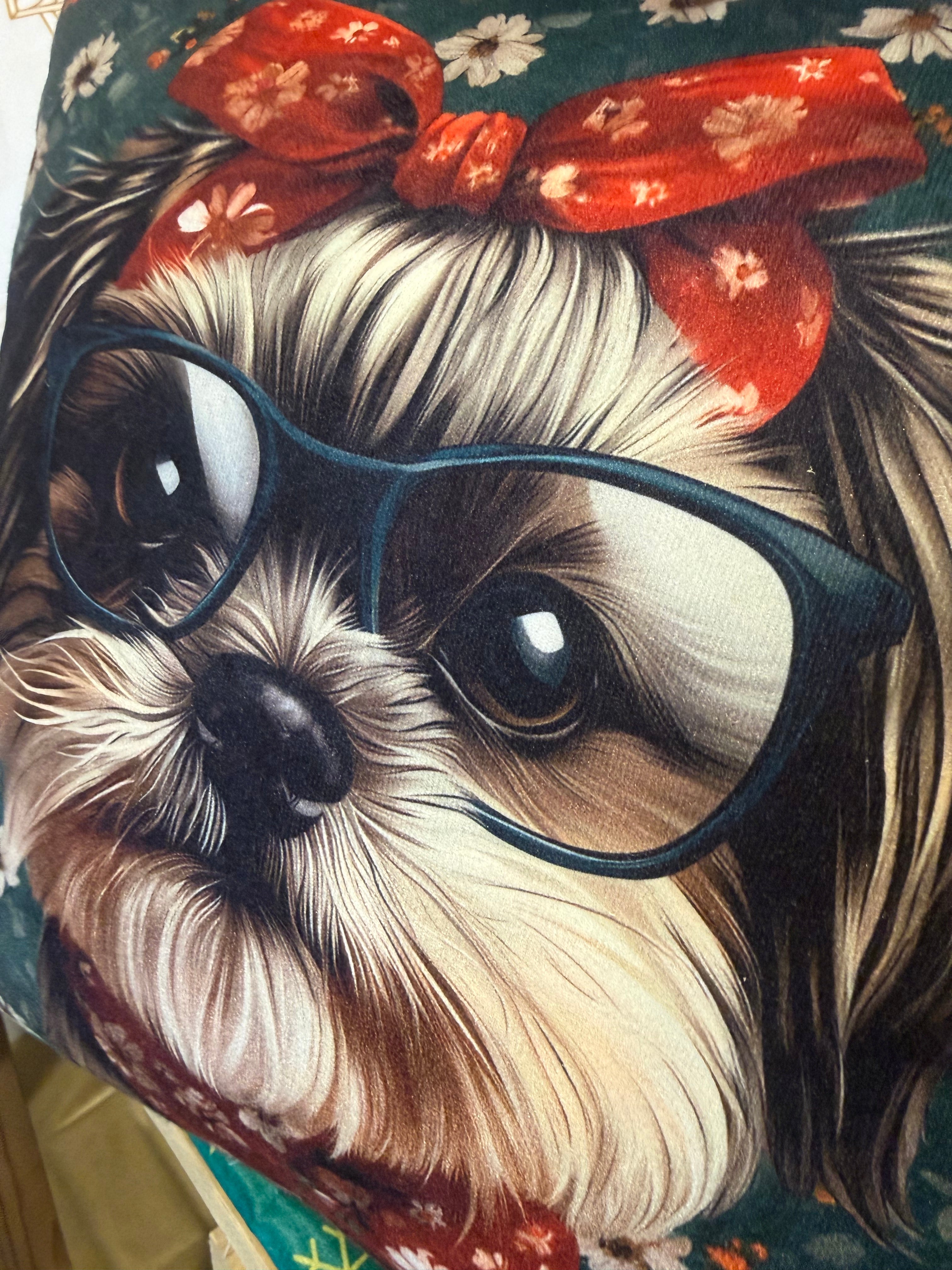 Handmade Dog Cushion – 16” x 16” – Includes Insert